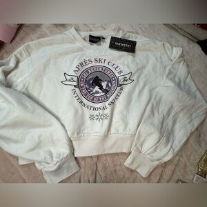 Chemistry White and Purple Ski Club Sweatshirt